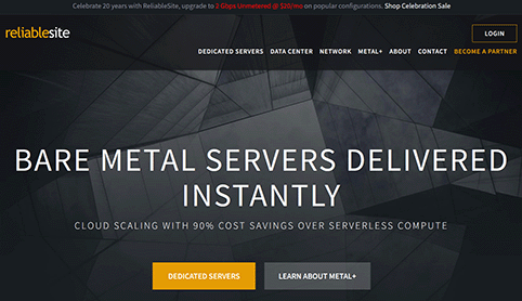 跌破地板价！ReliableSite美国独服$9/月起，1Gbps带宽+5TB流量-主机达人